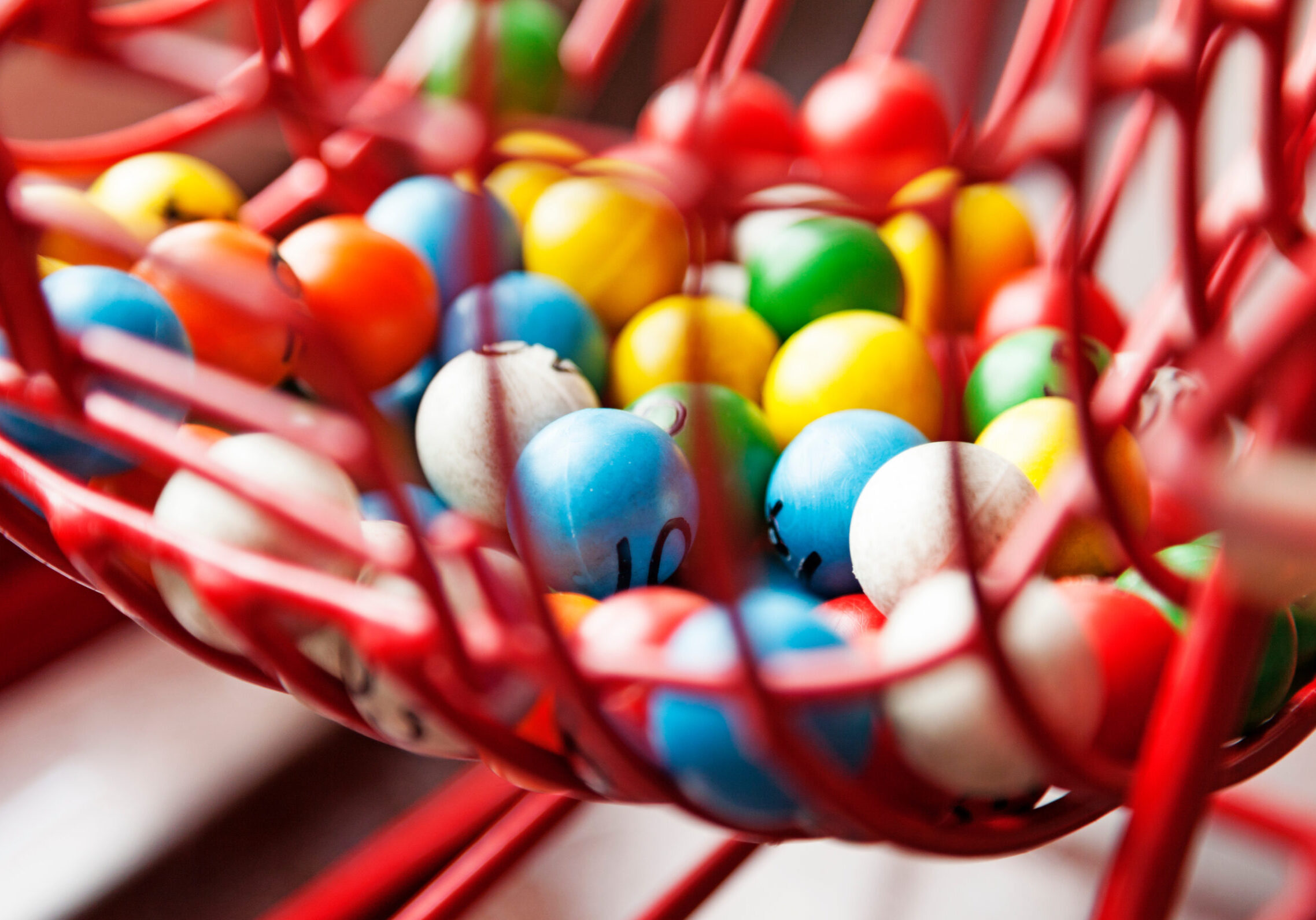 lots of balls for bingo games